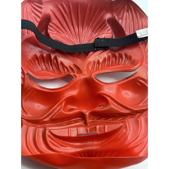 Vintage 1997 Paper Magic Group Red Devil Satan Halloween Mask – Demon Face Latex - Picture 6 of 7